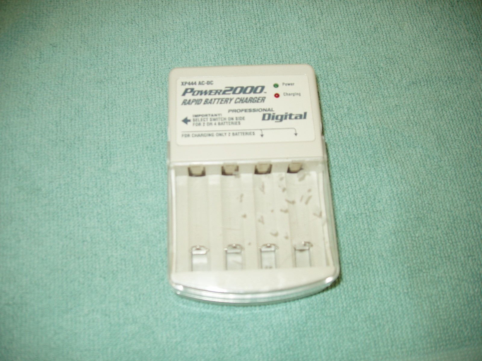 Power2000 Rapid Battery Charger NiMh Batteries XP444 With Adapter 12V 750mA