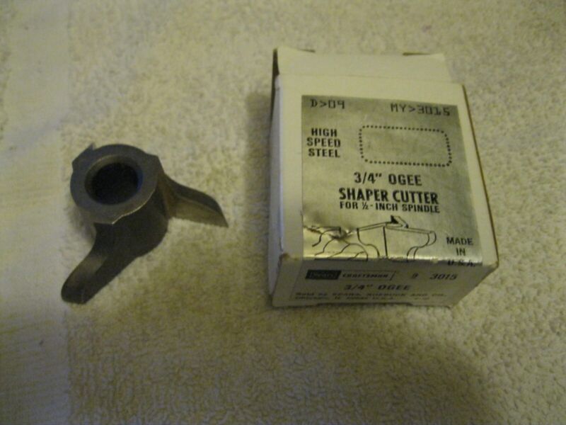 Craftsman Shaper cutter/bit 1/2" bore HSS.