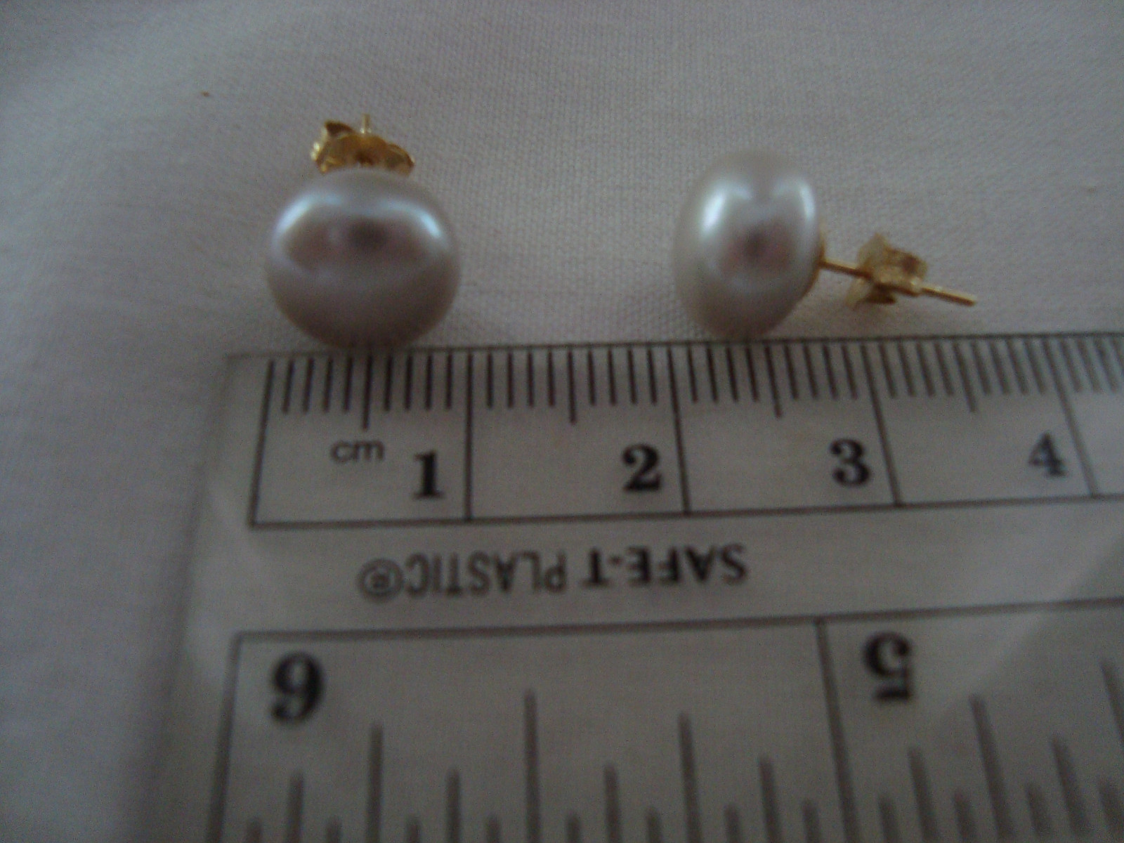 Honora 14K Yellow Gold Freshwater Silver Pearl Stud Earrings 9 mm