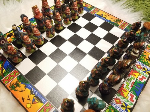 Cancun Chess set (barely used) very colorful