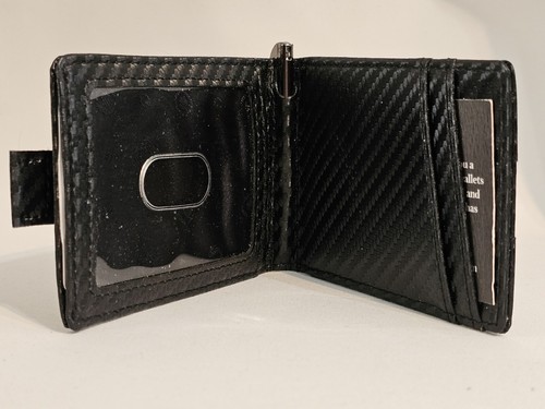 SERMAN BRANDS Mens Slim Bifold Wallet 1.0 RFID Blocking Minimalist Wallet, New