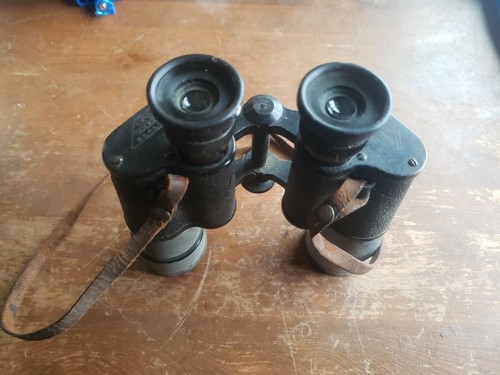 Antique 1918  WWI C.P. Goerz Berlin 8x Heli-Trieder D.R.P. German Binoculars