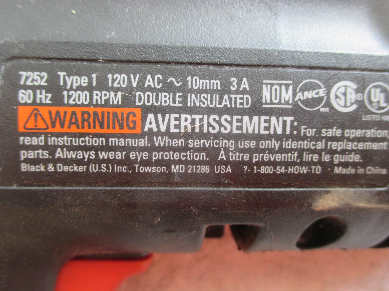 BLACK+DECKER 7252 3/8