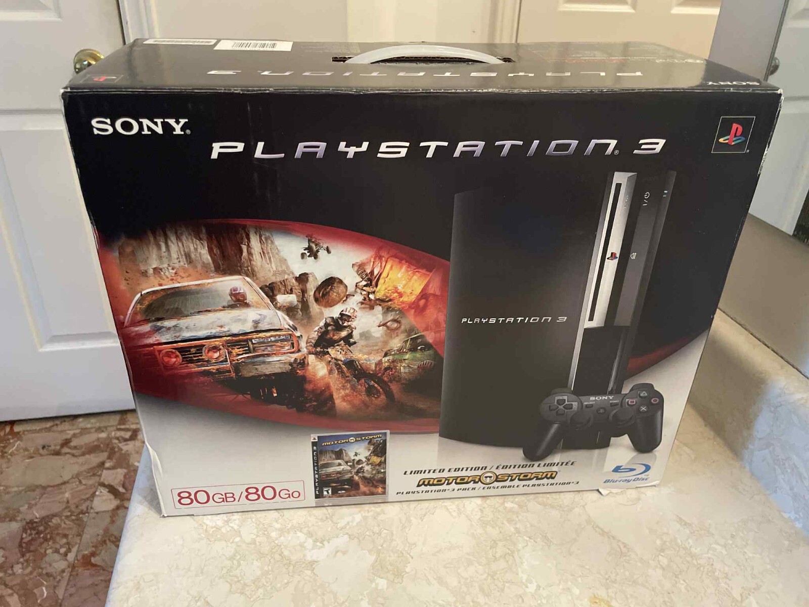 Sony PlayStation 3 PS3 MotorStorm Bundle 80GB Piano Black
