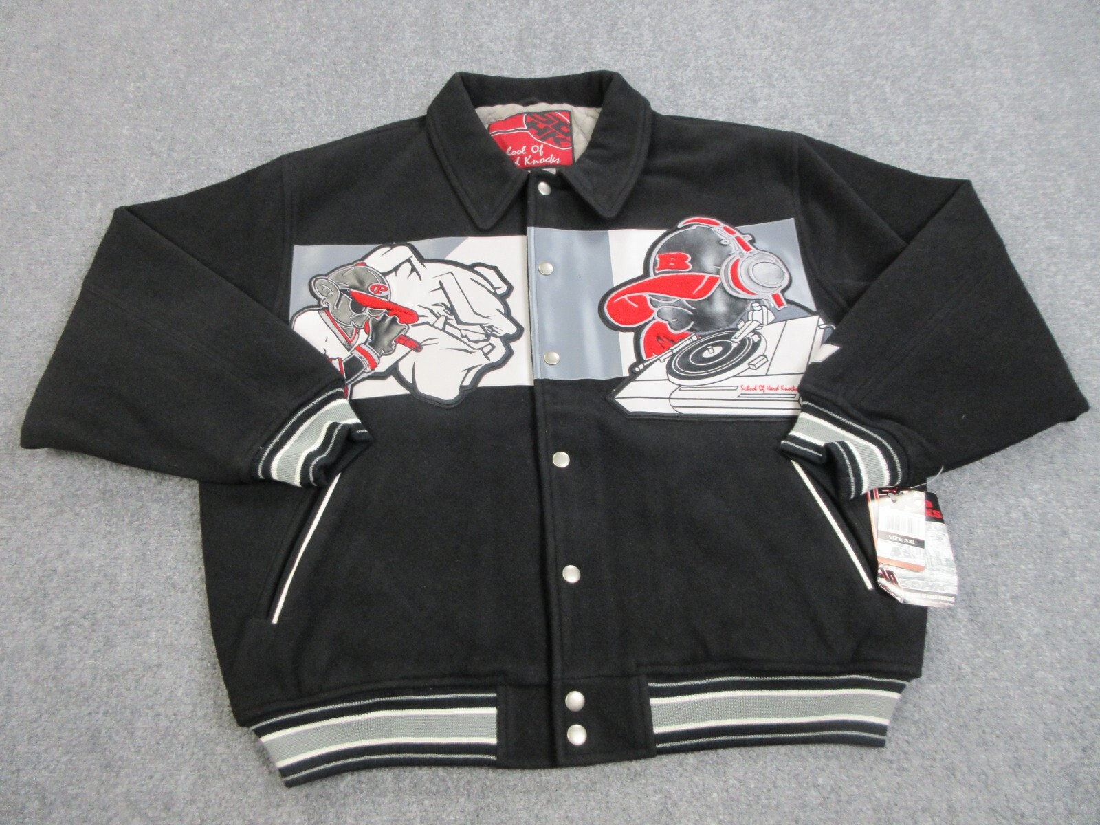 m*x様 90s dead Stock short wool bomber ja Dead Stock Show Dog Windbreaker Size Small Sporty