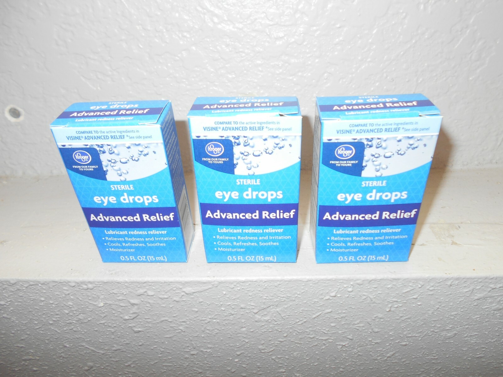 Купить Глазные капли & мыть Kroger Three Packs 0.5 Oz Sterile Eye Drops