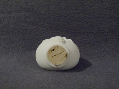 Ceramic white bisque round vessel with cherub  design and scent oil,UNUSUAL, NEW