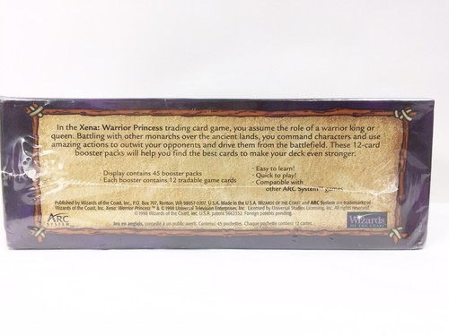 XENA Warrior Princess 1998 Trading Cards 12 Card Booster Pk Sealed