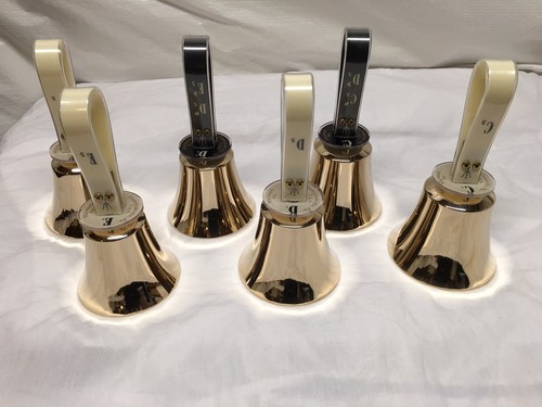 MALMARK 2 OCTAVE HANDBELL SET - 25 bells w/ 2 Cases - new springs+free shipping