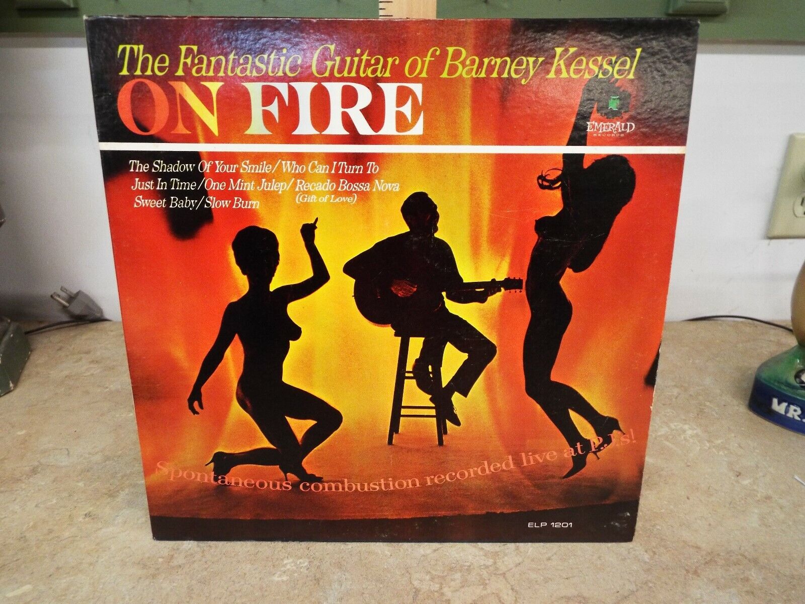 Barney Kessel On Fire MONO EMERALD RARE* Jazz guitar LP Barney Kessel On Fire MONO EMERALD RARE* Jazz guitar LP