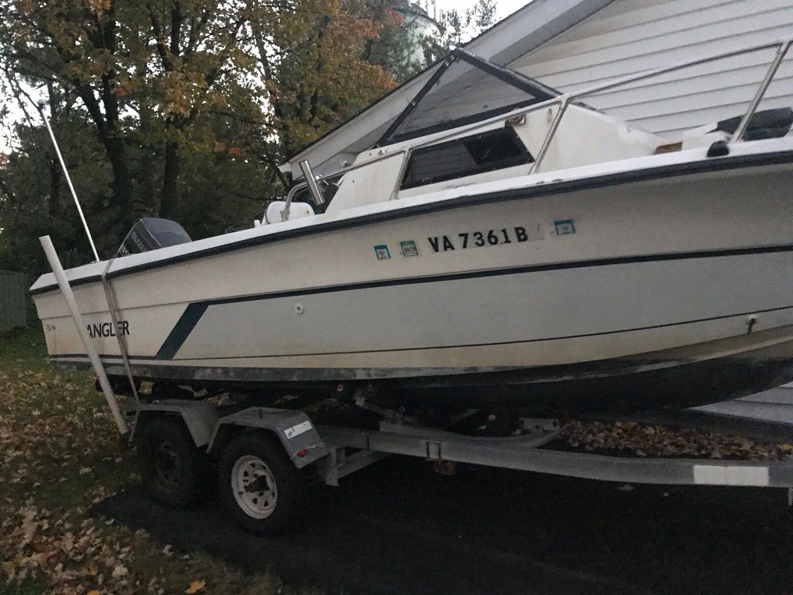 1999 Angler Fishing Boat w Motor & Trailer, Sterling VA | No Fees & No Reserve