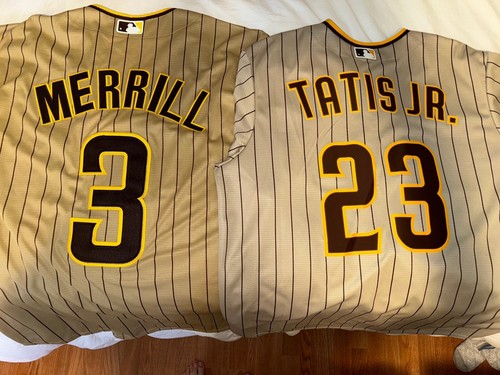 ジャクソン・メリル パドレス ユニフォーム ビジター メリル Official Jackson Merrill San Diego Padres Jersey, Jackson