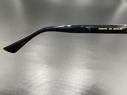 Pre-owned Gucci Gg0637sk 003 Black Frames Black Lens 56-18 Authentic Sunglasses Italy In Brown
