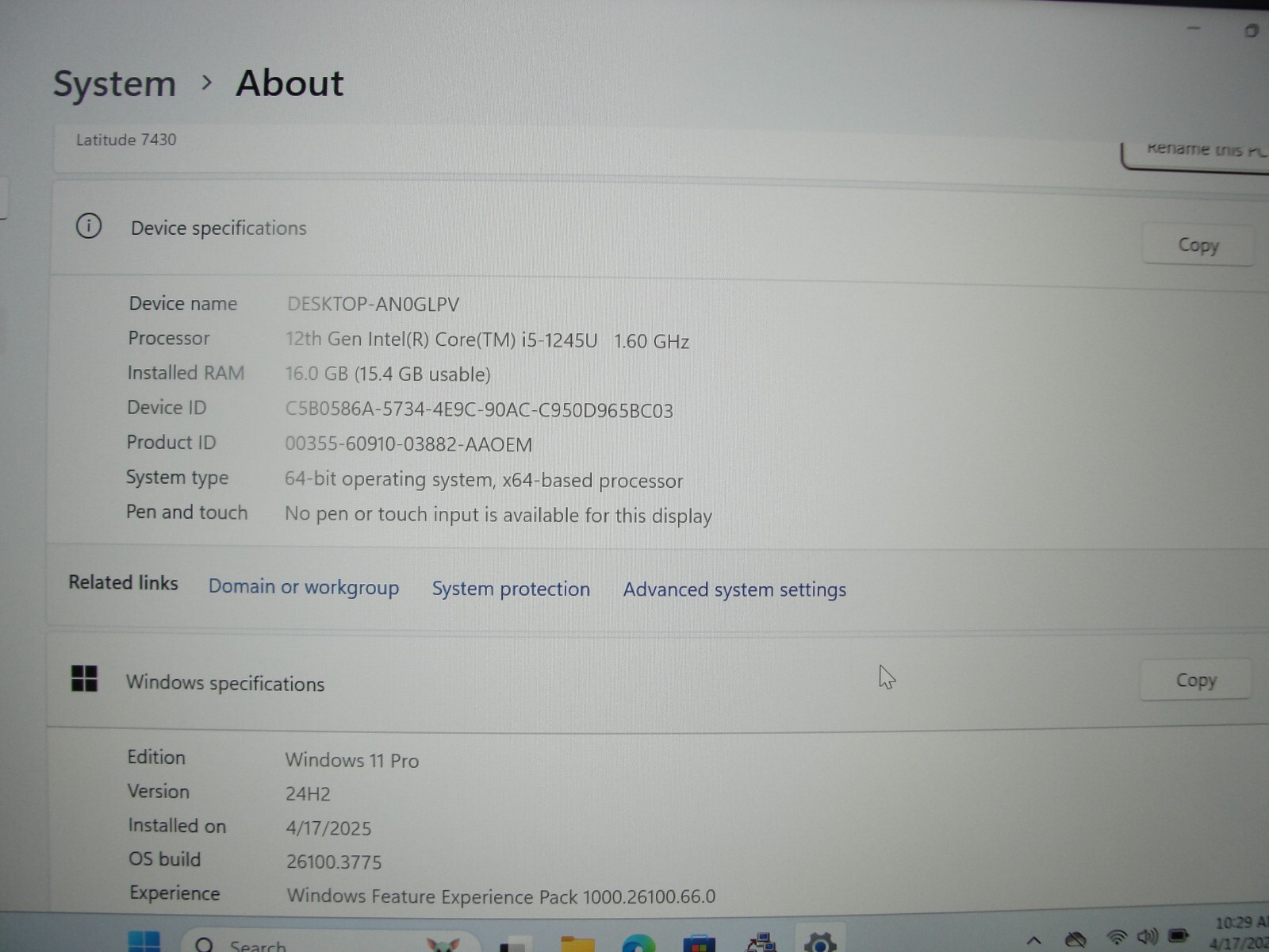 Dell Latitude 7430 14" FHD i5-1245U 16GB RAM 512GB SSD Win 11 Pro - Thumbnail 4