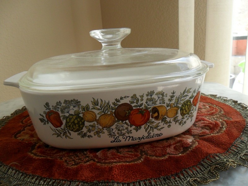 RARE MARJOLAINE SPICE OF LIFE CORNINGWARE 2 QT A-2-B W/A9C