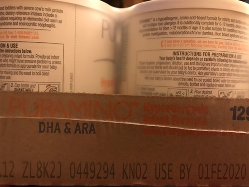 PurAmino Infant Formula 14.1 oz. Can Powder - Case of 4