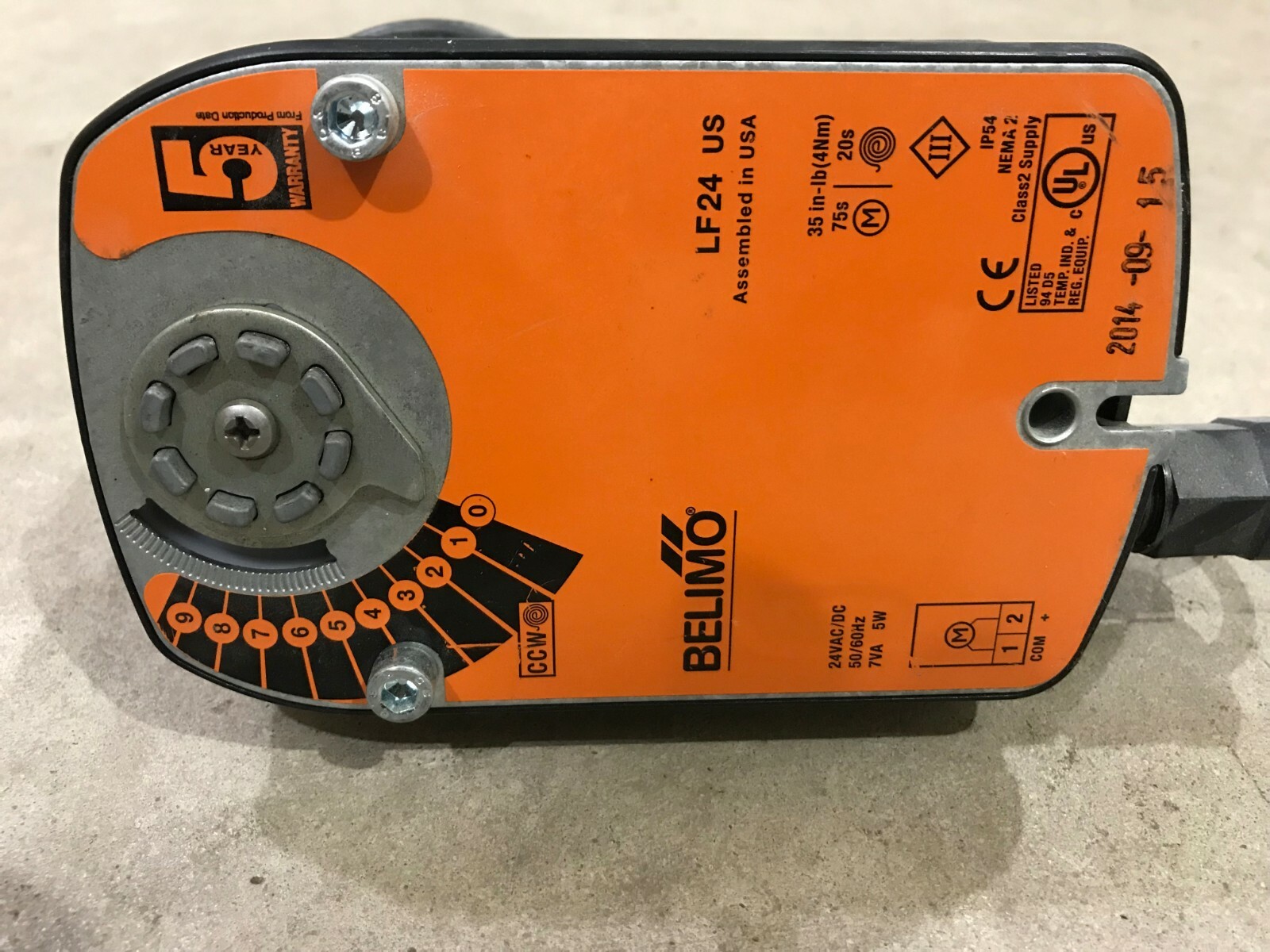 Belimo LF24 US Actuator 24 vac/dc 1 1/4 NPT Valve