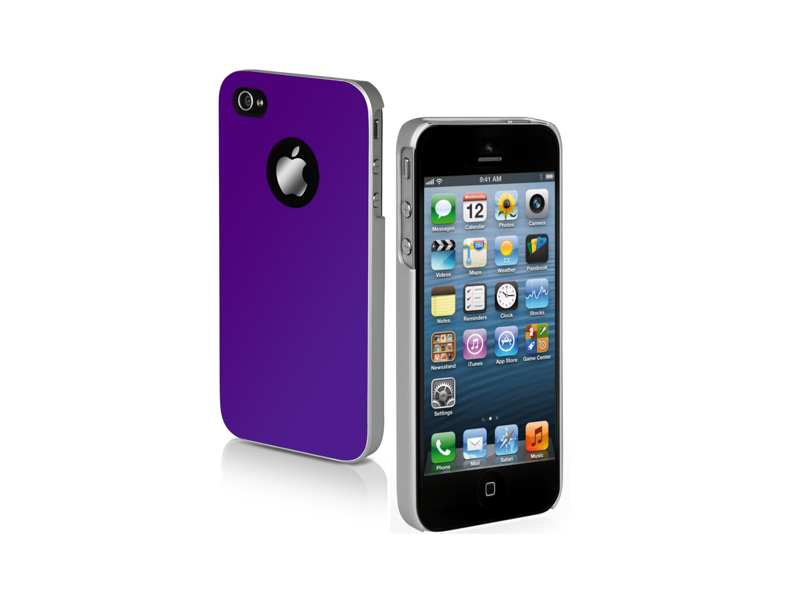 SBS SATINY CUSTODIA CASE FACEPLATE per APPLE IPHONE 5 5G 5S VIOLA
