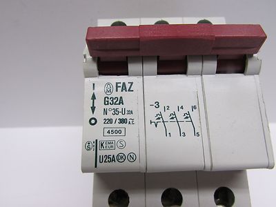 Klockner Moeller Circuit Breaker (FAZ-G32A-3-HI10)