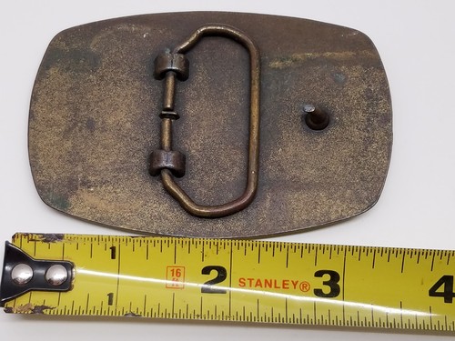 VTG US Shooting Team Metal Belt Buckle 15 Years Of Excellence 1978-1993XV Patina