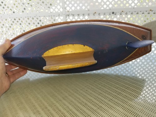 Antique Vintage Wooden Pond Boat Pond Yacht Sailboat