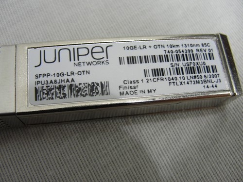 LOT 2 JUNIPER NETWORKS SFPP-10G-LR-OTN 10km 1310nm NETWORK TRANSCEIVER MODULES