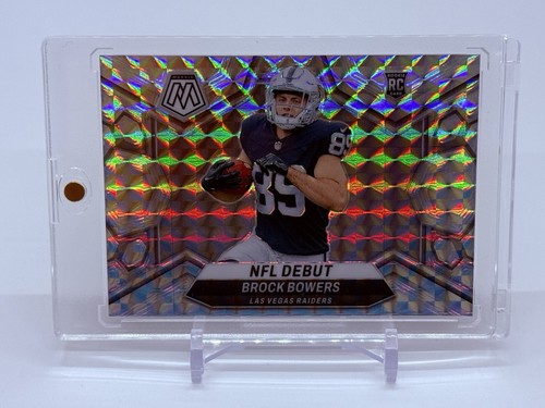 2024 Panini Mosaic NFL Brock Bowers NFL Debut Silver Mosaic