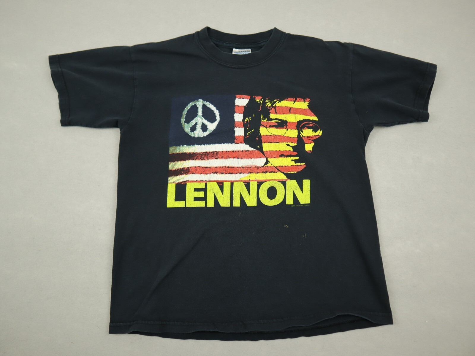ジョンレノン GIVE PEACE A CHANCE 　80s vintage 80s John Lennon “Give Peace A Chance” T Shirt Men Size XL