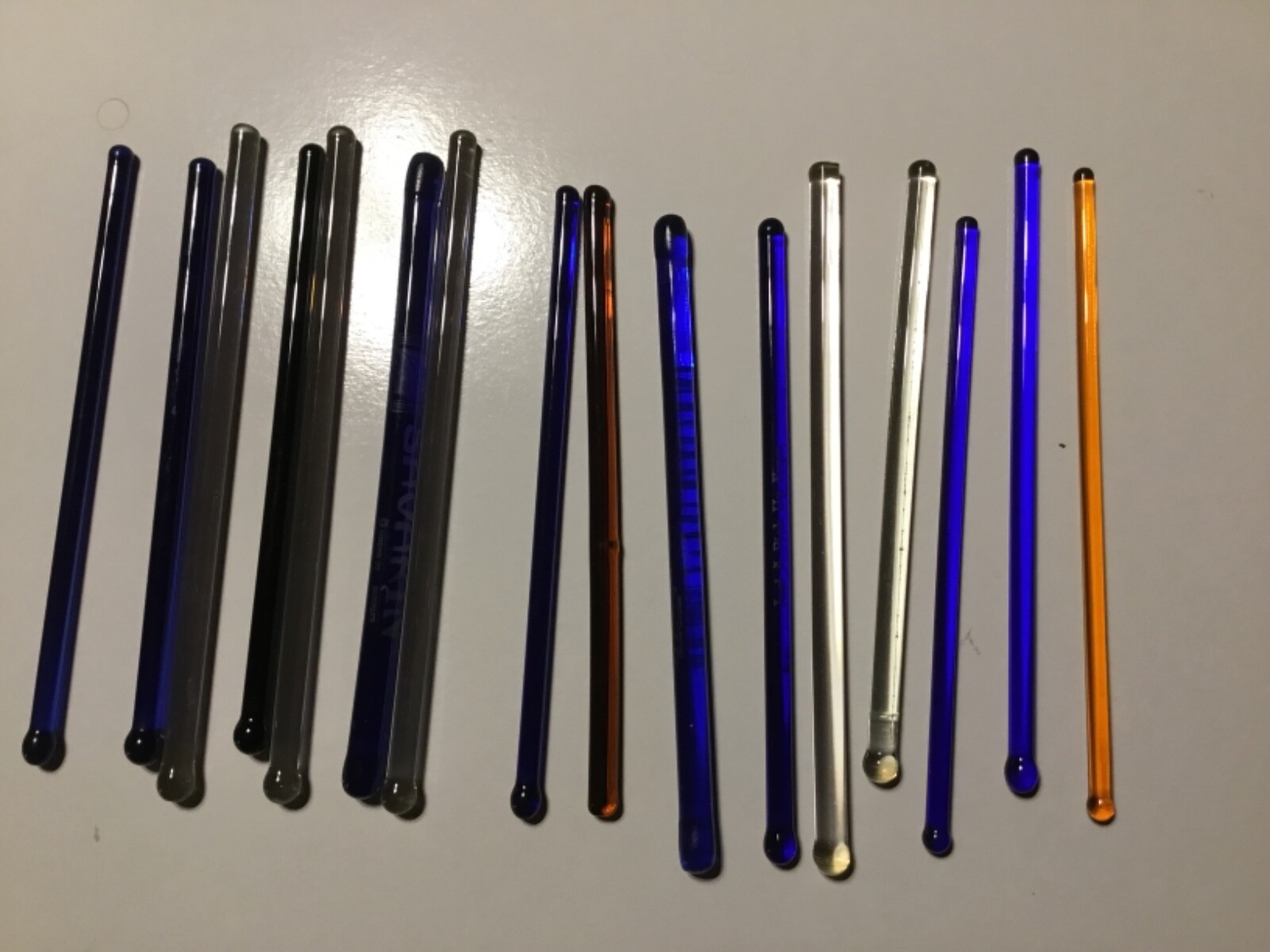 Glass Swizzel Sticks form the bar that you might of gone after a long day