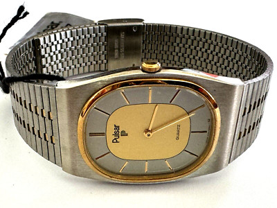 Vintage Pulsar Quartz Men's Watch Y100 5219 Two Tone Runs $140