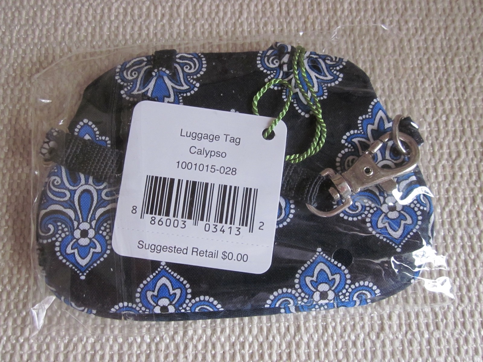 Vera Bradley Luggage Tag Calypso New