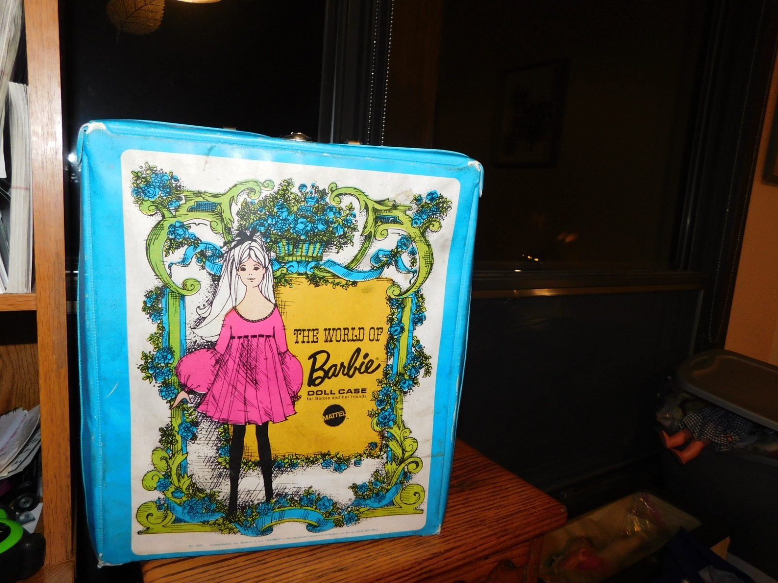 1968 Mattel Barbie Case + Hong Kong Clone Doll + Handmade Clothes + Tagged Coat