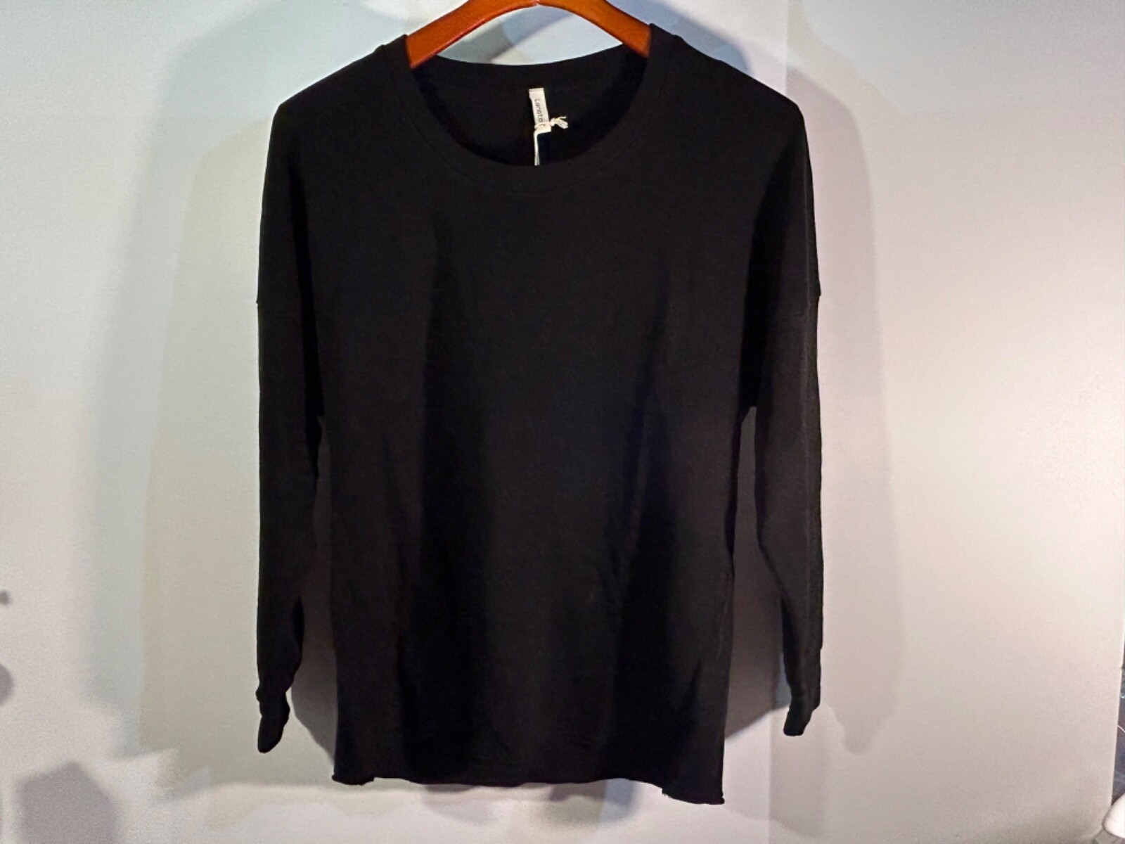 Lanston Tencel Cotton Long Sleeve Cutout Top/Sweatshirt