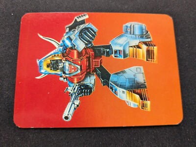 1985 Hasbro Transformers Action Card # 33 Slag - Orange Variant (NM)