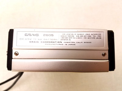 Vtg Craig 2605 Personal Cassette Recorder Electronic Notebook