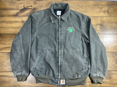 Vintage Men's Medium Carhartt J102 MOS Moss Green Mesh Lined