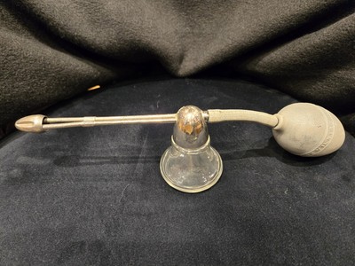 1950s Glass Perfume Bottle Vintage Rubber Bulb DeVilbiss No. 15