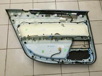 VW Phaeton 3D 01-07 Lang Türverkleidung Türpappe Rechts Hinten mit Sonnenschutzrollo Leder Grenadine Rot VW Phaeton... Vorschau 7