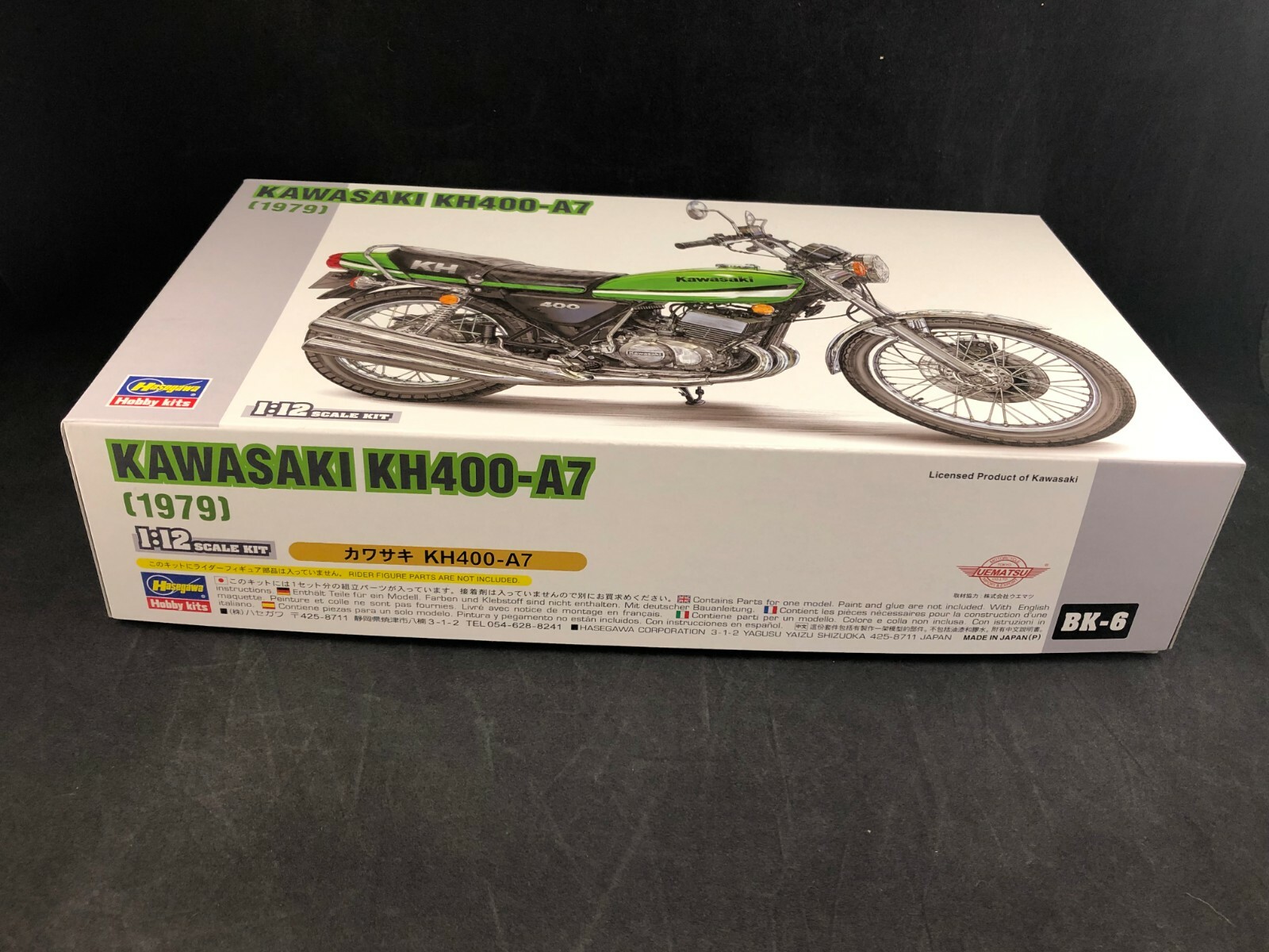 Hasegawa 1979 Kawasaki KH-400-A7 1:12 Scale Plastic Model Kit 21506 NIB