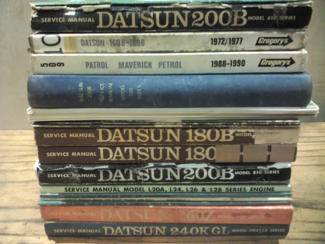 Nissan/Datsun Workshop Manuals Pls read all the ad details 1st
