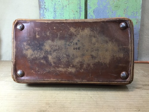 Vintage Medical Doctors Bag Brown Leather