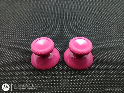 NEW OEM Microsoft Xbox One S 1708 DEEP PINK Thumbsticks Joysticks Set 3675