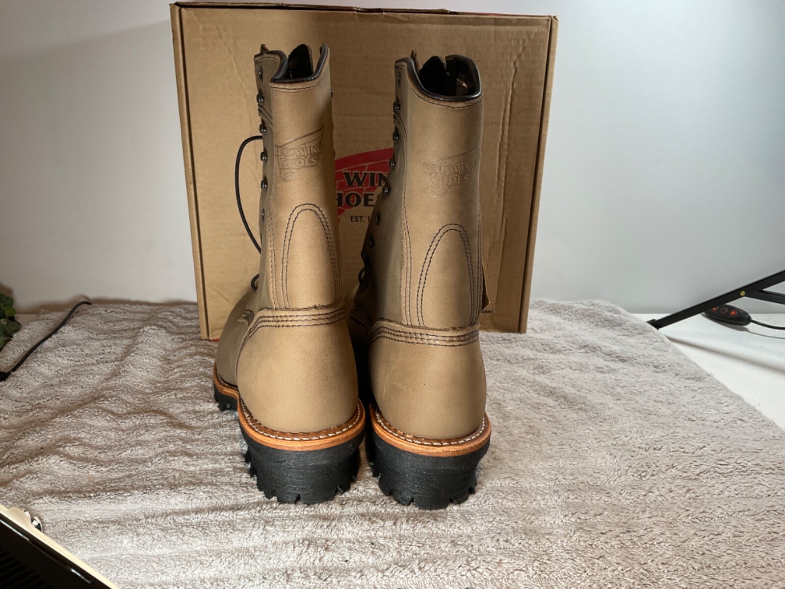 Pre-owned Red Wing Shoes Discontinued Red Wing 2292 Steel Toe Logger Boots Multiple Sizes In Brown