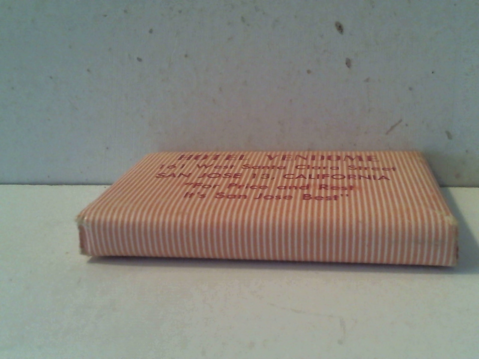 VTG CASHMERE BOUQUET SOAP HOTEL VENDOME SAN JOSE CALIFORNIA - COLGATE PALMOLIVE