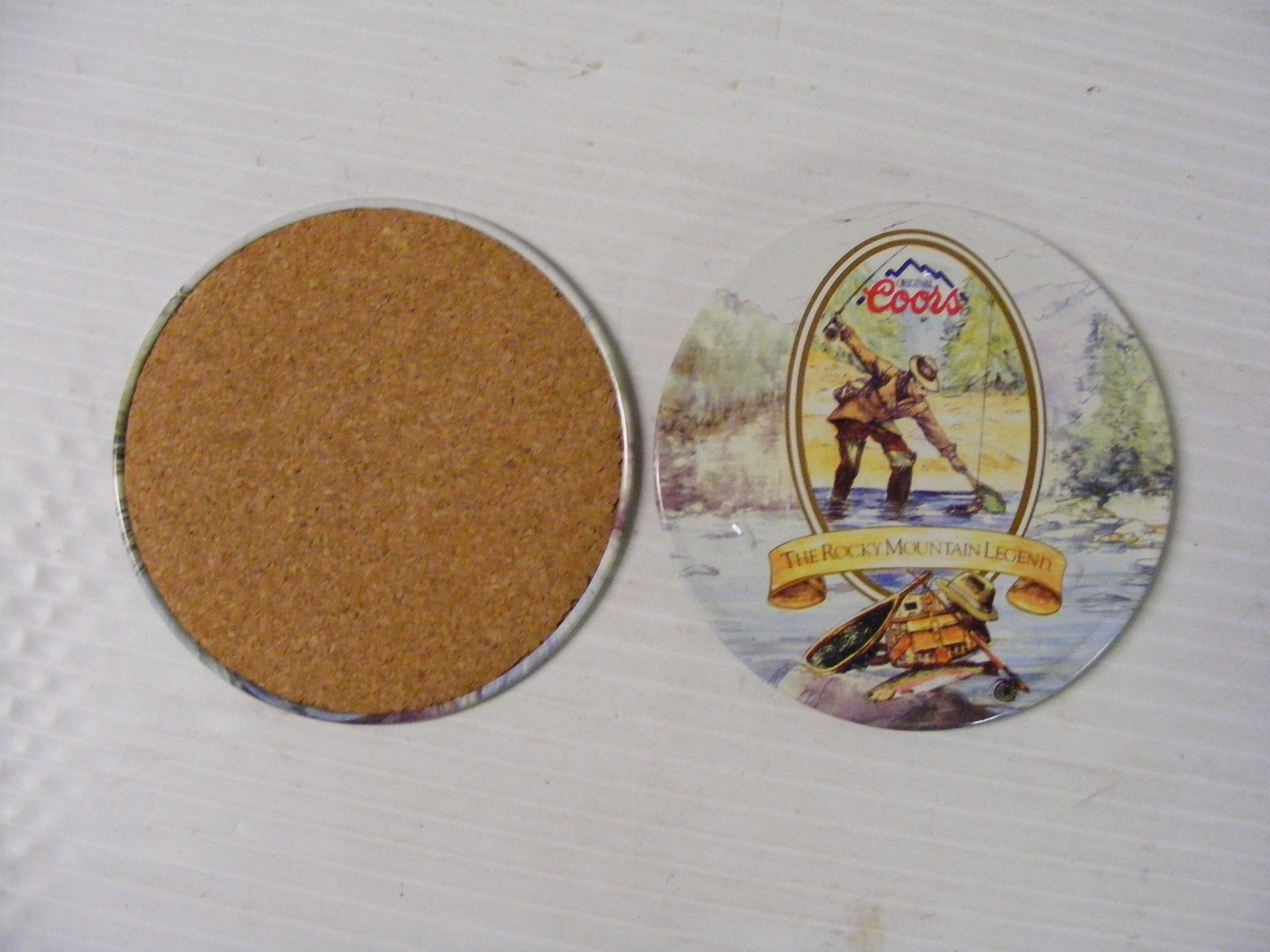 COORS BEER Vintage 1993 The Rocky Mountain Legend Series Coasters & Tin  VGC