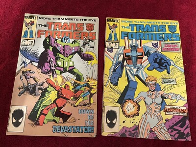 The Transformers #9 And #10 (Marvel Comics 1985)