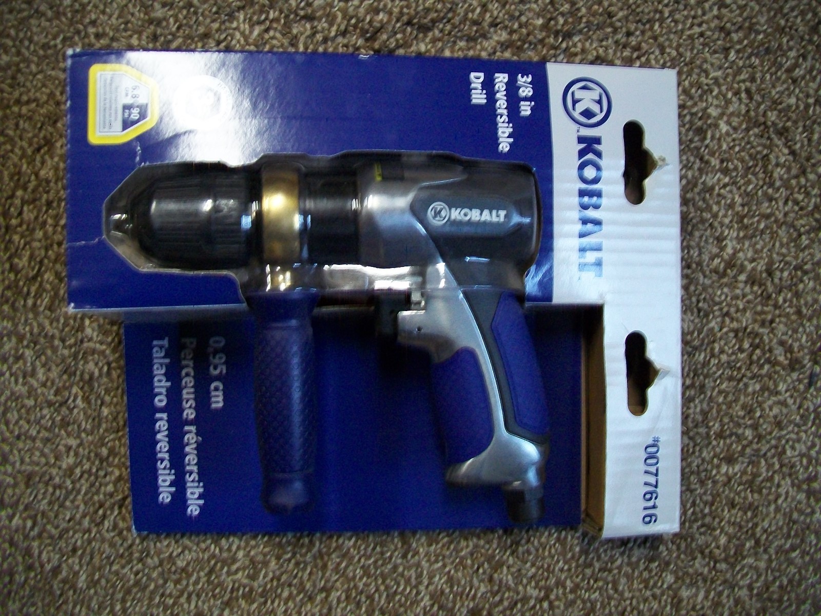 Kobalt Pneumatic Drill Forward/Reverse Air Drill Keyless chuck