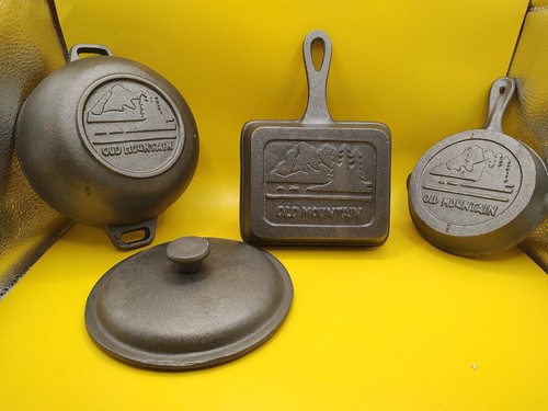 Old Mountain Mini Miniature Cast Iron Four-piece Set Dutch
