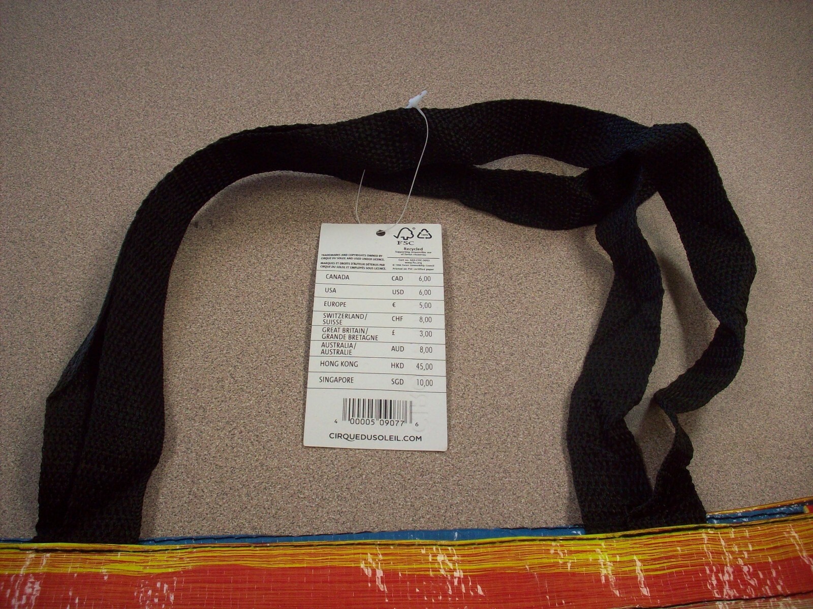 Cirque Du Soleil  Bag,