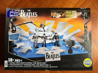 BEATLES! NEW SEALED Mega Blocks Ladies & Gentlemen The Beatles! Ed Sullivan Set